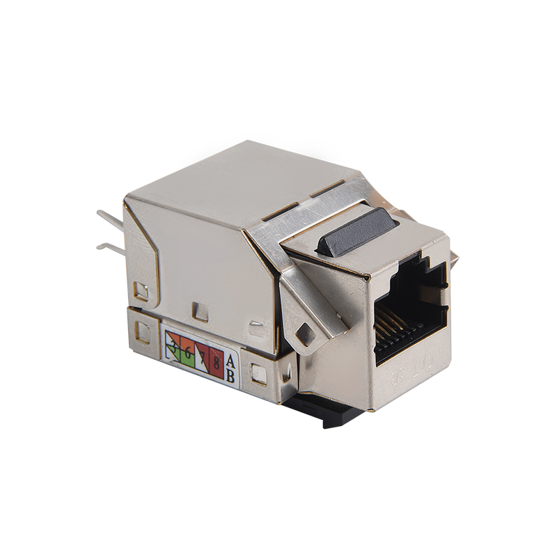 SMT-1013H8C6-FTP sciath 90 céim Cat6 Keystone Jack 110 IDC